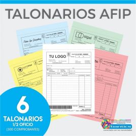 TALONARIO AFIP 1/2 OFICIO FA FB FC RR X 06